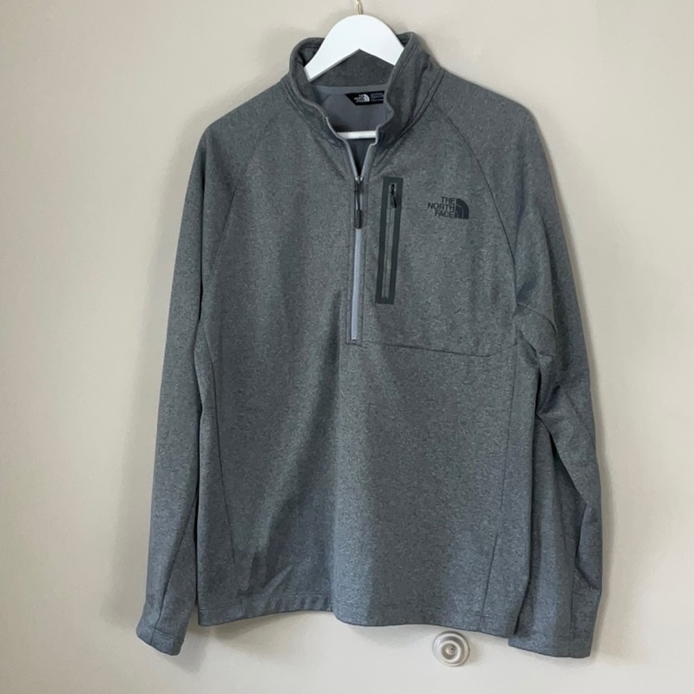 The North Face men’s quarter zip grey